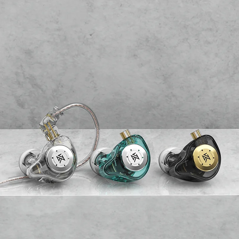 KZ EDX Pro earphones in three colours