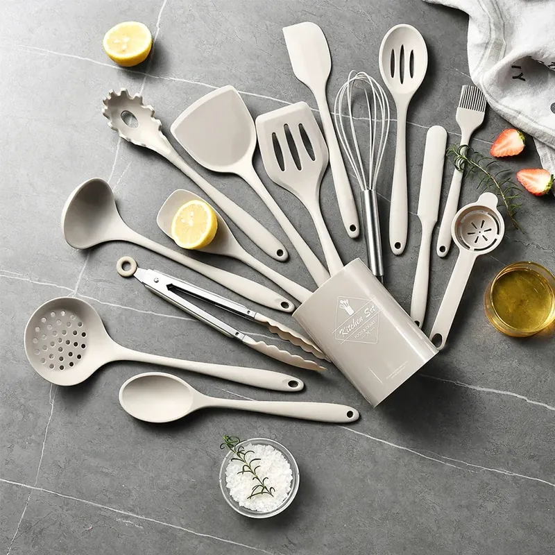 PINKTEN silicone utensil set