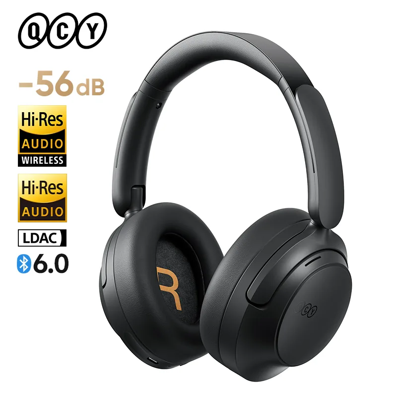 QCY H3S black over-ear headphones